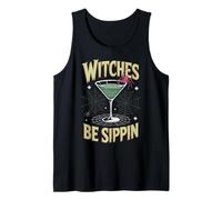 Witches Be Sippin’ Funny Halloween Cocktail Design Tank Top