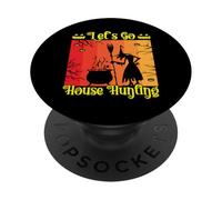 Witches Beautiful Witch Halloween Lets Go House Hunting PopSockets Adhesive PopGrip