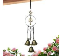 Witches Bells - 26.5x10x3cm Vintage Iron Knob Hanger, Rustic Door Ornament, Protective Wind Chime | Decorative Witch Bell for Halloween Christmas Fall Thanksgiving Porch Wall Kitchen Office Home Tree