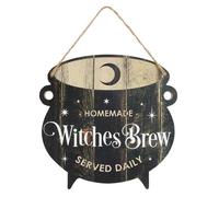 Witches Brew Cauldron MDF Hanging Sign