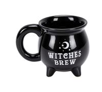 Witches Brew Cauldron Mug Black Ceramic Coffee Cup for Pagans and Gothic Enthusiasts 1 Piece