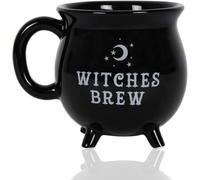 Witches Brew Cauldron Mug Cup, 12 oz Witches Brew Themed Coffee Cup, Ceramic Cauldron Mug