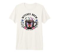 Witches Brew Coffee Cup Witchy Mug Halloween Witch Be Sippin Premium T-Shirt