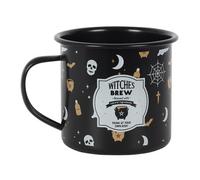 Witches Brew Enamel Mug Black/white/brown (One Size)
