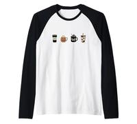 Witches Brew Halloween Coffee Raglan Baseball Tee