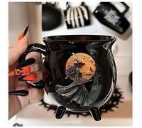 Witches Brew - Witch Cauldrons Mugs, 2025 New Halloween Witch Cauldron Mug, Witches Coffice Mugs Tea Cup, for Friends, Family, Yourself, Witching You a Wicked Brew Cauldron Mug (A)