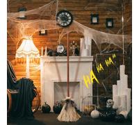 Witches Broom, 95CM Moving witch Broom with Motion Sensor & Spooky Sound