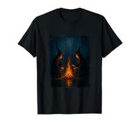 Witches by Campfire Halloween Night Gothic Halloween T-Shirt