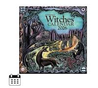 Witches' Calendar 2026 - Pagan & Wiccan Wall Calendar with Sabbats, Esbats, Moon Phases, Astrology, Celtic Tree Months & Magical Rituals, 30.7×30.7cm, Single Pack or 2-Pack Bundle (1)