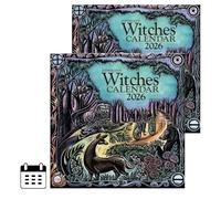 Witches' Calendar 2026 - Pagan & Wiccan Wall Calendar with Sabbats, Esbats, Moon Phases, Astrology, Celtic Tree Months & Magical Rituals, 30.7×30.7cm, Single Pack or 2-Pack Bundle (2)