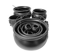 Witches Cauldron - Eerie Holiday Bucket, Candy Container | Halloween Cauldron Decoration Storage Bowl, Seasonal Festive Kids Treat Holder for Desktop Ornament Spot, Entryway Décor Zone