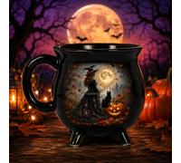 Witches Coffee Cup,Witches Brew Cauldron Mug,Witching You a Wicked Brew Mug