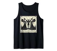 Witches Dancing with The Devil Halloween Tank Top