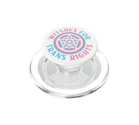 Witches For Trans Rights Transgenda Ally Cheeky Witch PopSockets PopGrip for MagSafe