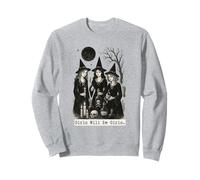 Witches In Graveyard Potions Halloween Spooky Season Vintage Sweatshirt