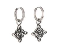 witches knot earrings dangle earrings stainless steel celtic knot triquetra trinity