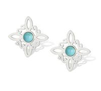 Witches Knot Earrings with Turquoise Magic Celtic Knot Dangle Stud Earrings Stainless Steel Celtic Irish Wiccan Witchcraft Pagan Jewelry for Women Teens