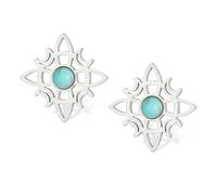 Witches Knot Earrings with Turquoise Magic Celtic Knot Dangle Stud Earrings Stainless Steel Celtic Irish Wiccan Witchcraft Pagan Jewelry for Women Teens