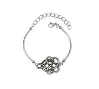 Witches Knot Necklace Celtic Knot Pendant with Triquetra Trinity Earrings Bracelet Gift for Men and Women, S, Metal, No Gemstone