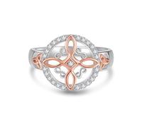 Witches Knot Ring Sterling Silver Nudo De Bruja Plata 925 Original Celtic Knot Ring Irish Wiccan Jewellery Gifts for Women-Size 8