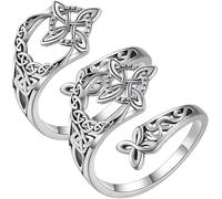 Witches Knot Ring,Witches Protection Knot Rings S925 Sterling Silver Ring for Women (2)
