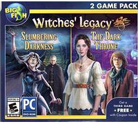 WITCHES LEGACY 2 Pack SLUMBERING DARKNESS + THE DARK THRONE PC Game DVD-ROM + Bonus