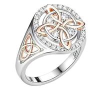 Witches Protection Knot Ring, Handmade Sterling Silve 925, Witch's Return-Knot Protection Rings Protect Your Loved Ones Celtic Knots Jewelry Valentine's Day Gifts for Women (8)