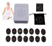 Witches Runes Kit Pagan Carved Wooden Divination Stones