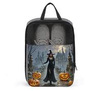 Witches Shoe Bag Travel Shoe Organizer Water-Resistant Shoe Pouch with Zipper Sneaker Dust Bag, gray, One Size, Modern