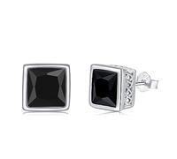 Witches Stud Earrings for Men 925 Sterling Silver Black Celtic Earrings Pierced Mens Earrings Jewelry Gift for Boys Womens