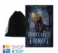 Witches Tarot Cards Deck Esoteric Telling Ellen Dugan Llewellyn With Bag NEW