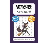Witches Word Search Puzzle Book: Word Searches with Easy to Read Print about Witches, Witchcraft, Spells and More | 6x9 inches, 110 pages | 50+ Puzzles ... Gift for Vacations, Holidays and Free Times