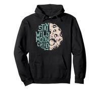 Witchey Moon Design for Women or Men Stay Wild Moon Child Pullover Hoodie