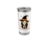 Witchful Thinking a Charmed and Cozy Halloween Design Stainless Steel Insulated Tumbler