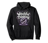 Witchful Thinking Crystal Ball Halloween Vibes Pullover Hoodie
