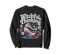 Witchful Thinking Crystal Ball Halloween Vibes Sweatshirt