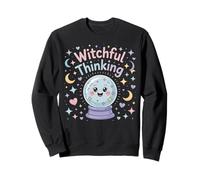 Witchful Thinking Crystal Ball Halloween Vibes Sweatshirt