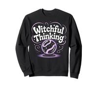 Witchful Thinking Crystal Ball Halloween Vibes Sweatshirt