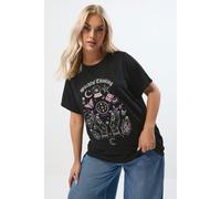 'Witchful Thinking' Graphic T-Shirt Yours Black 22-24
