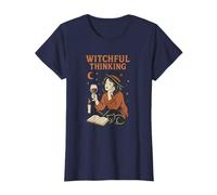 'Witchful Thinking' s Wine Witch Halloween s Book Readers T-Shirt
