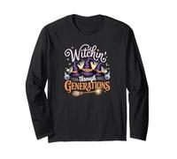 Witchin’ Through Generations Cute Witch Family Long Sleeve T-Shirt