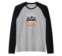 Witchin’ Through Generations Cute Witch Family Raglan Baseball Tee