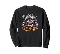 Witchin’ Through Generations Cute Witch Family Sweatshirt