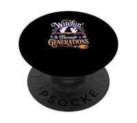Witchin’ Through Generations Family Witch Design PopSockets Adhesive PopGrip