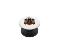 Witching Hour Black Cat Cauldron Halloween Moon Scene PopSockets Adhesive PopGrip