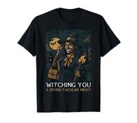 Witching You Spook-tacular Night Halloween Spooky Haunted T-Shirt