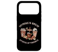 Witch's Brew Stiring Up Trouble Halloween Coffee Spice Case for iPhone 17 Pro Max