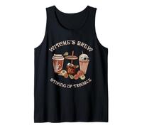 Witch's Brew Stiring Up Trouble Halloween Coffee Spice Tank Top