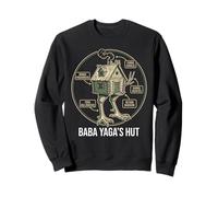 Witch's Chicken Leg Hut Slavic Mythology Folklore Sweatshirt
