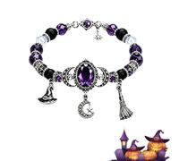 Witch's Crystal Moon Charm Bracelet